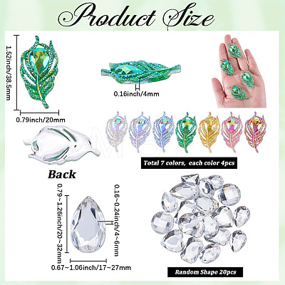 Resin Cabochons DIY-SC0033-55A-1