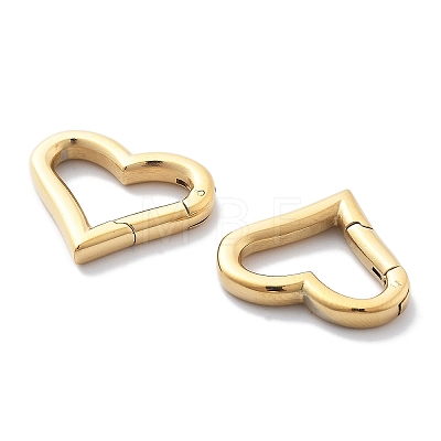 304 Stainless Steel Spring Ring Clasps STAS-R130-61G-1