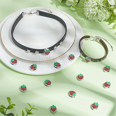 24Pcs Zinc Alloy Rhinestone Slide Charms ALRI-SC0001-67-1