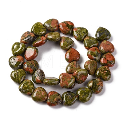 Natural Unakite Beads Strands G-I372-A05-01-1