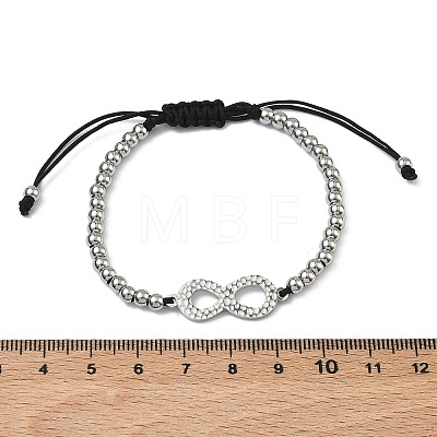 304 Stainless Steel Infinity Link Bracelets BJEW-F534-01P-1