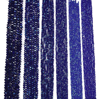 Electroplate Opaque Solid Color Glass Beads Strands EGLA-A044-P3mm-L07-1