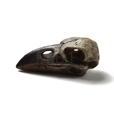 Crow Raven Bird Skull Resin Home Display Decoration RESI-A018-01B-1