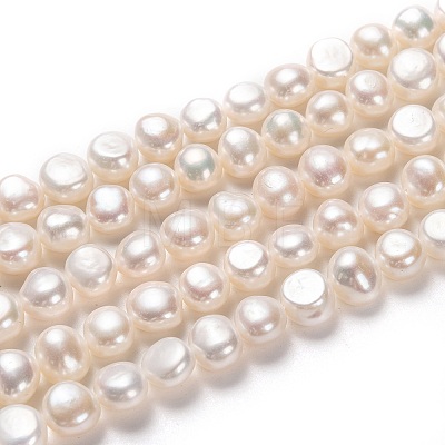 Natural Cultured Freshwater Pearl Beads Strands PEAR-L033-52-01-1