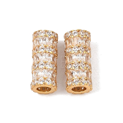925 Sterling Silver Micro Pave Clear Cubic Zirconia Beads SE-CBAF1B2-16A-G-1