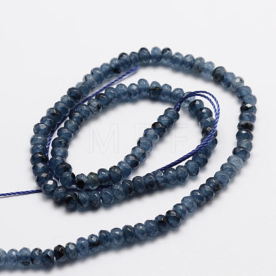 Dyed Natural Malaysia Jade Rondelle Beads Strands G-E316-2x4mm-52-1