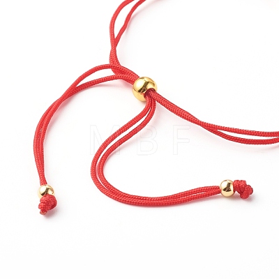 Pearl Beads Adjustable Nylon Thread Cord Bracelets BJEW-JB06397-1