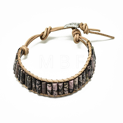 Cowhide Leather Cord Bracelets BJEW-R309-01B-06-1