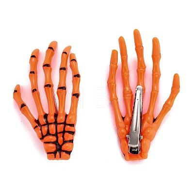 Halloween Skeleton Hands Bone Hair Clips PHAR-H063-A04-1