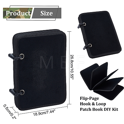 Flip-Page Hook & Loop Patch Book DIY Kit FIND-WH0108-48A-1