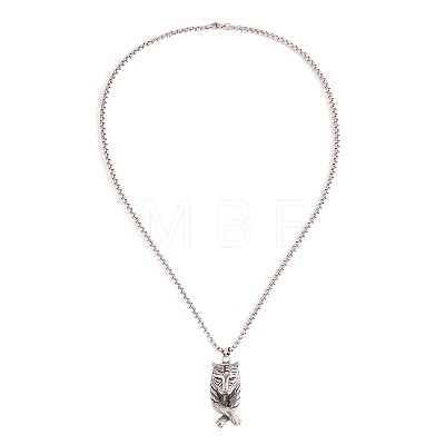 Vintage 04 Stainless Steel Pendant Necklaces for Men WG30589-01-1
