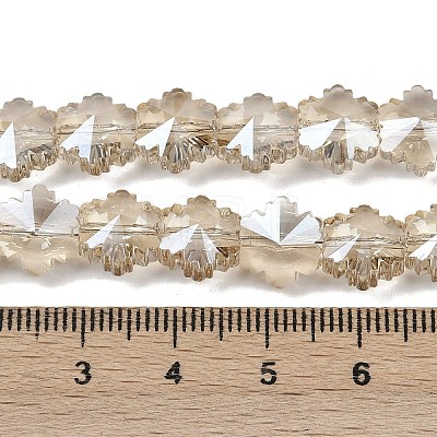 Electroplate Glass Beads Strands EGLA-B011-01A-PL01-1
