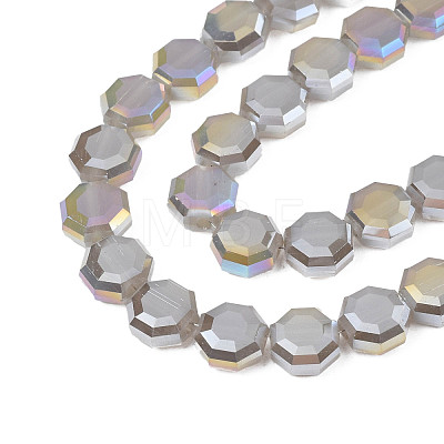 Electroplate Glass Beads Strands EGLA-N002-27-E01-1