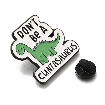 Animal Safety Don't be a cuntasaurus Enamel Pins JEWB-L016-07EB-03-1