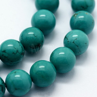 Natural Magnesite Beads Strands G-I199-33-4mm-1