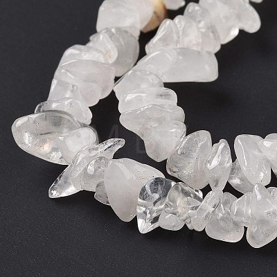 Natural Quartz Crystal Chips Beads Strands X-F019-1-1