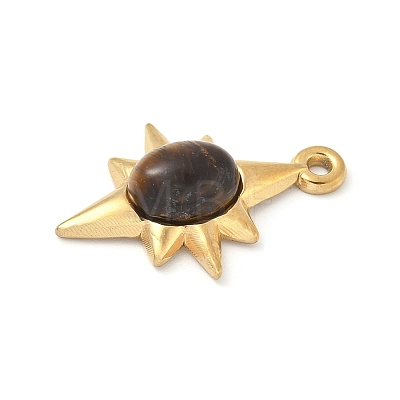 Dyed Synthetic Tiger Eye Pendants STAS-R162-05G-04-1-1