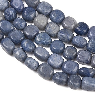 Natural Blue Aventurine Beads Strands GG-CBA787B-A17-1