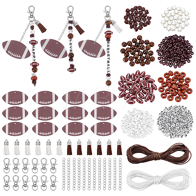 DIY Rugby Keychain Making Kit DIY-NB0016-73-1
