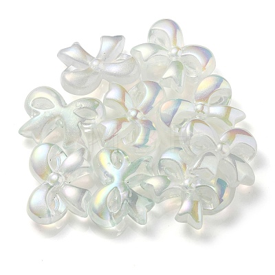 UV Plating Luminous Transparent Acrylic Beads OACR-P010-07B-1