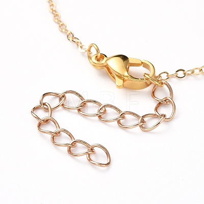 Brass Chain Necklaces NJEW-JN02634-1