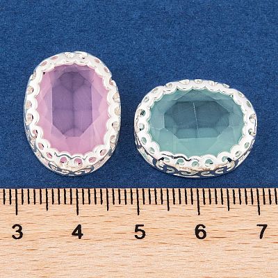 Oval Shaped Sew on Rhinestone GLAA-K069-04B-S-1