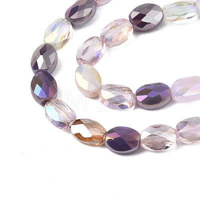 Electroplate Glass Beads Strands EGLA-S194-17A-1