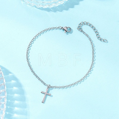 304 Stainless Steel Cable Chain Bracelets BJEW-JB13248-1