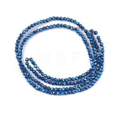 Electroplate Non-magnetic Synthetic Hematite Beads Strands G-S352-07-1