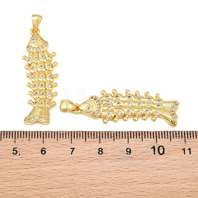 Brass Micro Pave Cubic Zirconia Pendants CU-CBAB3AD-08G-03-1