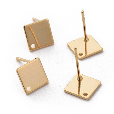 Brass Stud Earring Findings X-KK-N190-12-1