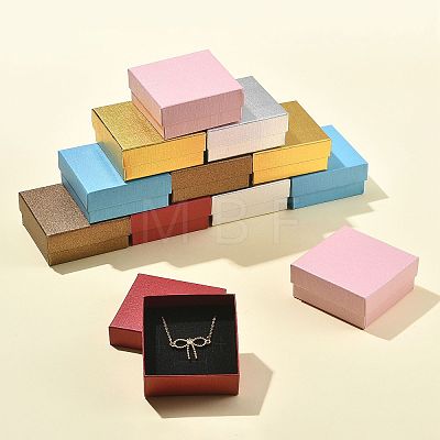 12Pcs 6 Colors Cardboard Jewelry Boxes CBOX-FS0001-10-1