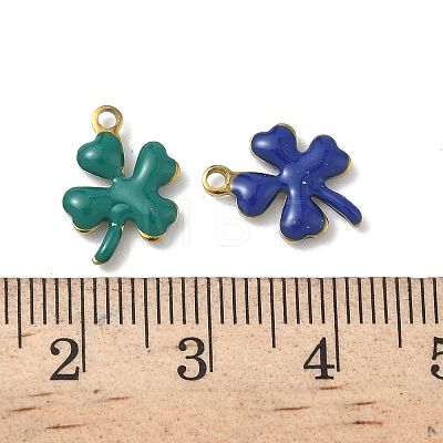 201 Stainless Steel Enamel Charms STAS-C138-01G-1