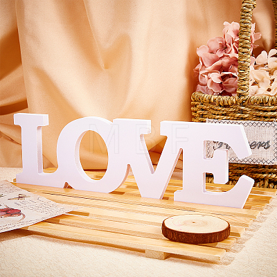 MDF Board Letters for Wedding DJEW-WH0007-45-1
