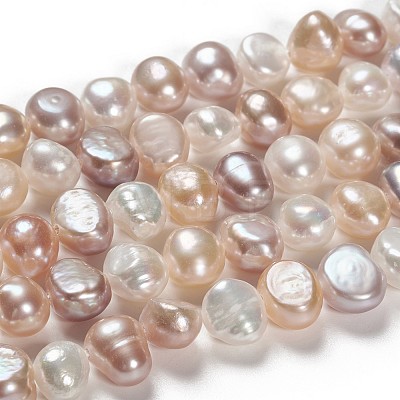 Natural Cultured Freshwater Pearl Beads Strands PEAR-T003-09-1
