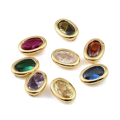 Brass Pave Cubic Zirconia Cabochons CU-CBA30E8-04G-1