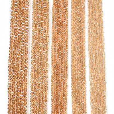 Electroplate Glass Beads Strands EGLA-A044-T4mm-B23-1