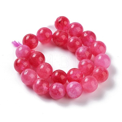 Dyed Natural Malaysia Jade Beads Strands G-G021-02B-08-1