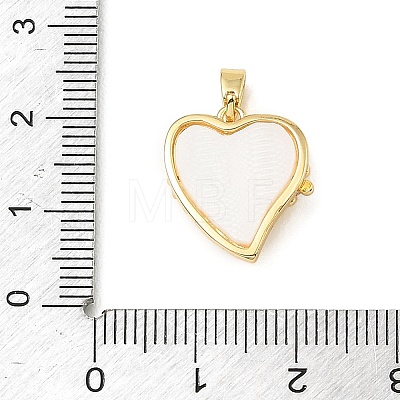 Brass Resin Pendants KK-E804-17G-1