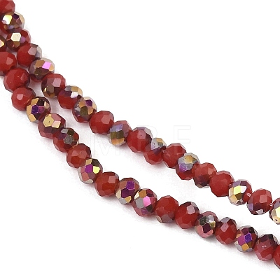 Electroplate Glass Beads Stradns EGLA-H114-02A-02-1