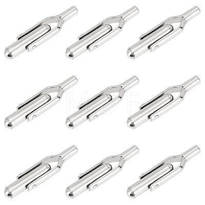 10Pcs 304 Stainless Steel Cuffinks STAS-AR0001-48-1