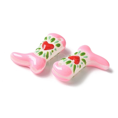Painted Glass Beads Enamel Beads X1-BLOW-D300-01D-1