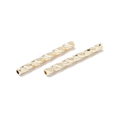 Rack Plating Brass Straight Tube Beads KK-WH0061-03B-G-1