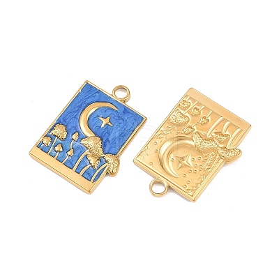 304 Stainless Steel Enamel Pendants STAS-K293-19G-02-1