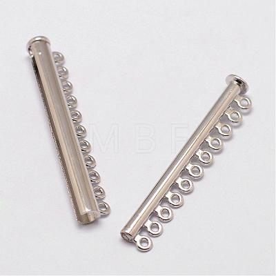 Alloy Magnetic Slide Lock Clasps PALLOY-P103-10P-1