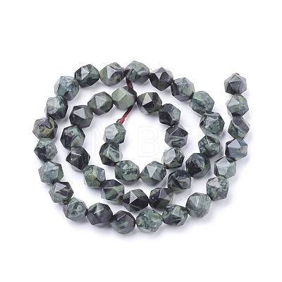 Natural Kambaba Jasper Beads Strands G-S149-39-6mm-1