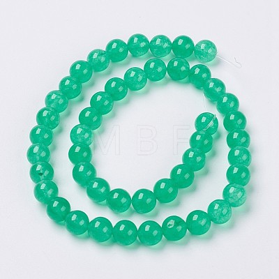 Natural White Jade Beads Strands G-G756-03-4mm-1