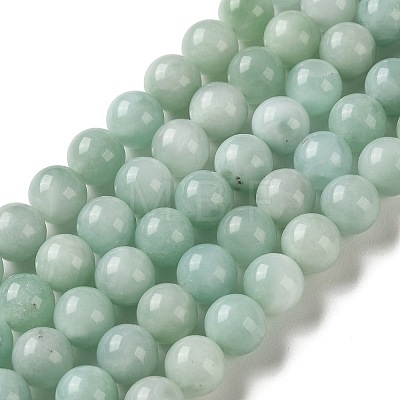 Natural Glass Beads Strands G-A313-A01-8mm-1