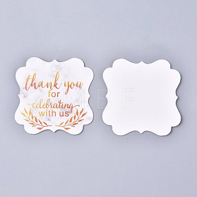Floral Pattern Paper Gift Tags CDIS-K002-E06-1