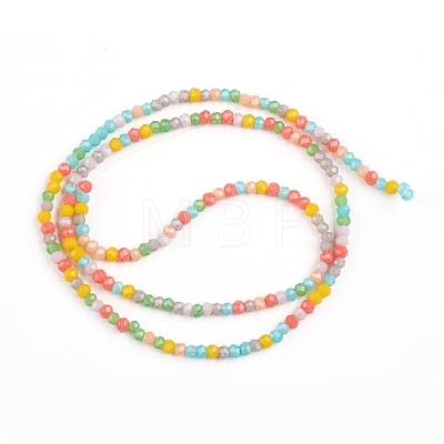 Faceted Glass Beads Strands X-GLAA-G074-A01-1